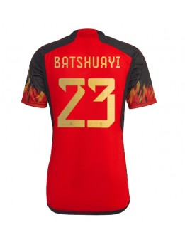 Moški Nogometna dresi replika Belgija Michy Batshuayi #23 Domači SP 2022 Kratek rokav
